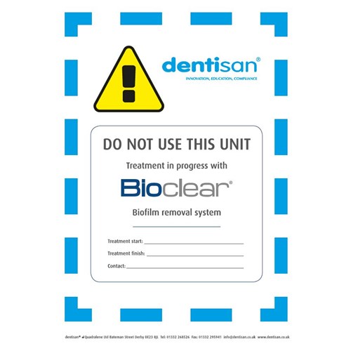 Bioclear Warning Sign